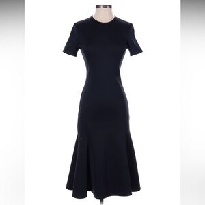 McQ by Alexander McQueen Black Trumpet Flare Dress Size XS